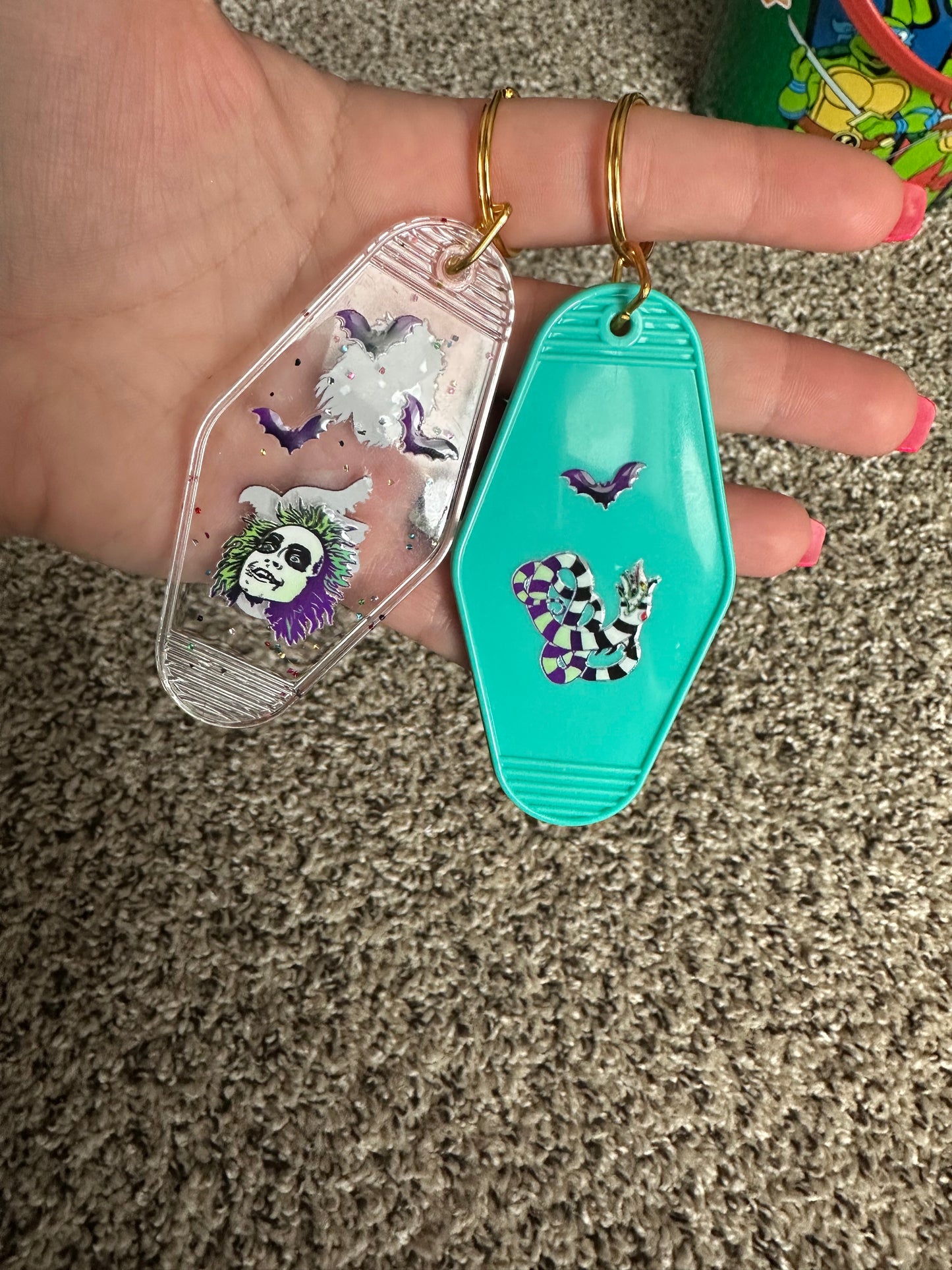 Beetlejuice Keychain