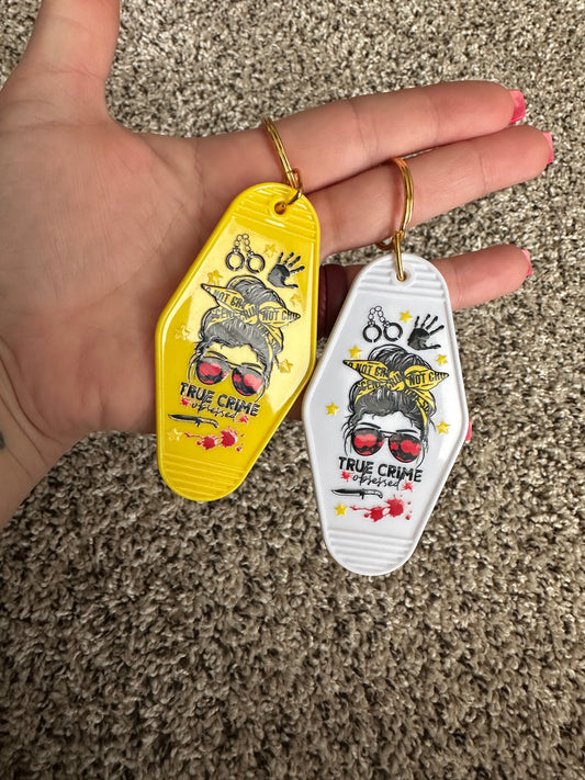 True crime keychain