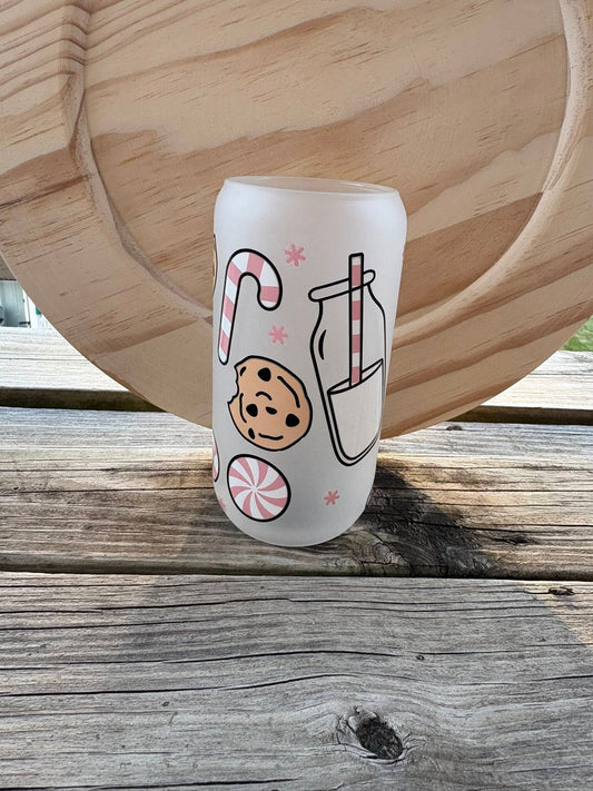 Christmas Cookies Glass Cup