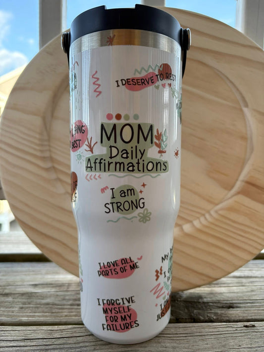 Mom Affirmations Water Bottle