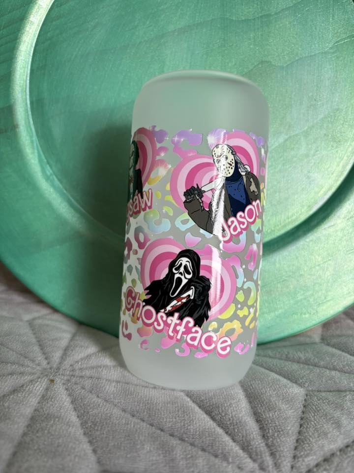 Spooky Friends Glass Cup